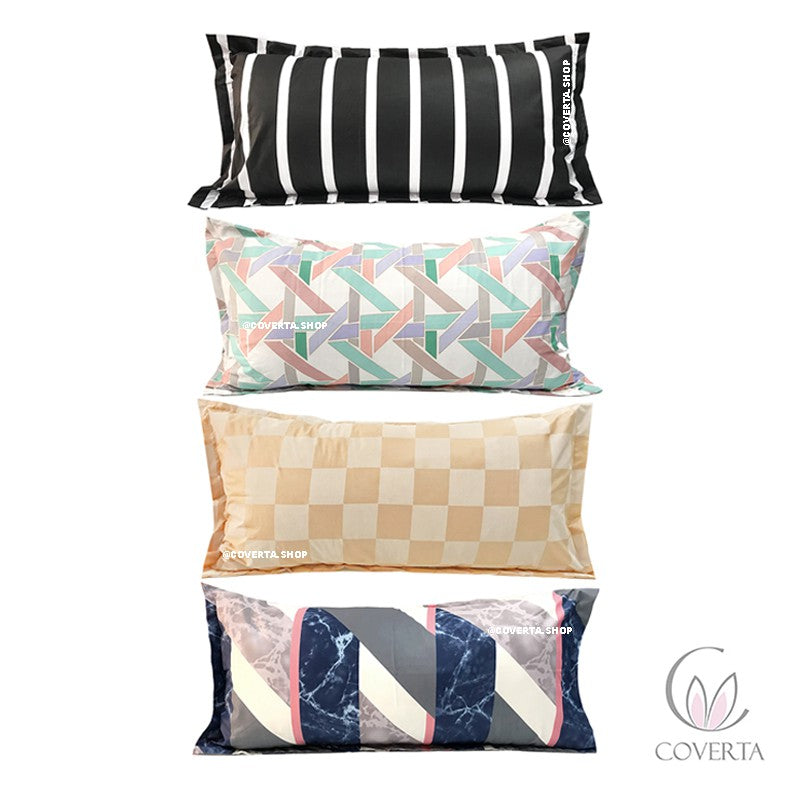 Sarung Bantal Cinta Katun - Motif 50x95cm