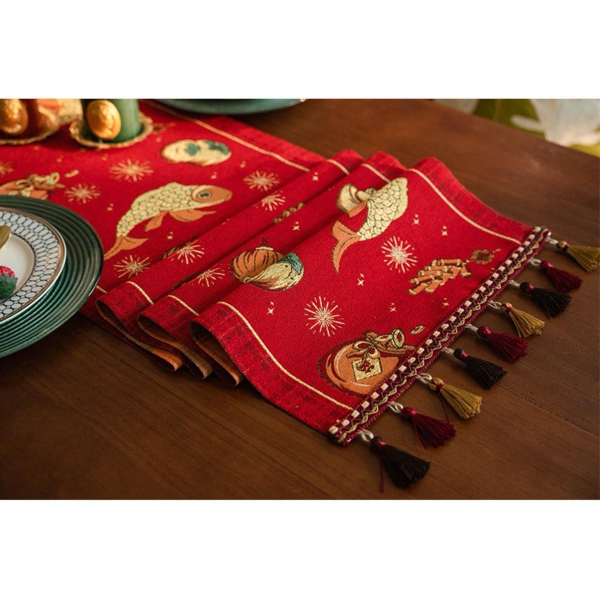 Table Runner Aesthetic | Taplak Meja Estetik Motif Fortune
