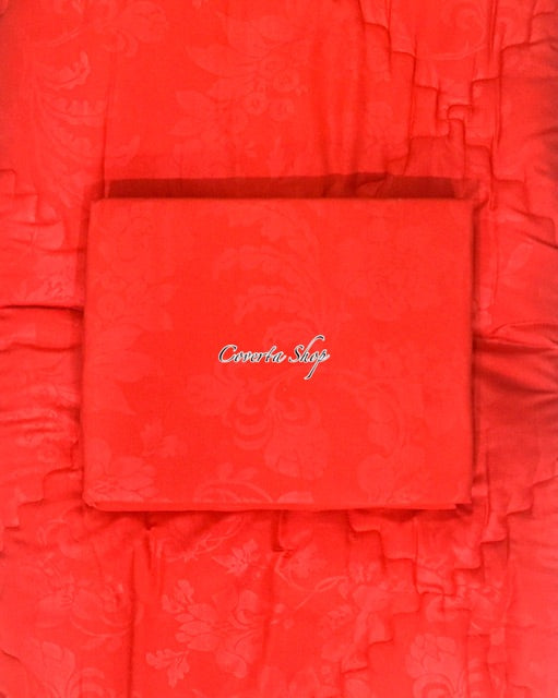 Bed Cover Set Polos Emboss - King Size - 180x200x30cm