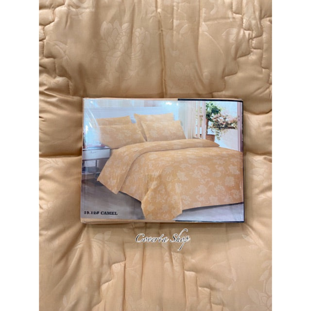 BedCover Set Single Polos Emboss Herme 120x200x30cm