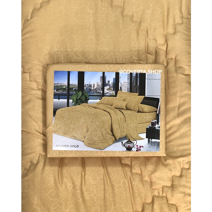BedCover Set Polos Emboss Queen Size 160x200x30cm