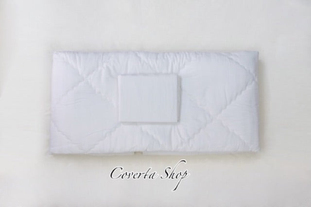 BedCover Set Seprei Dobby 250TC | Badcover Hotel | Bed Cover Putih Salur / Kotak Size 160/180/200x200x40cm