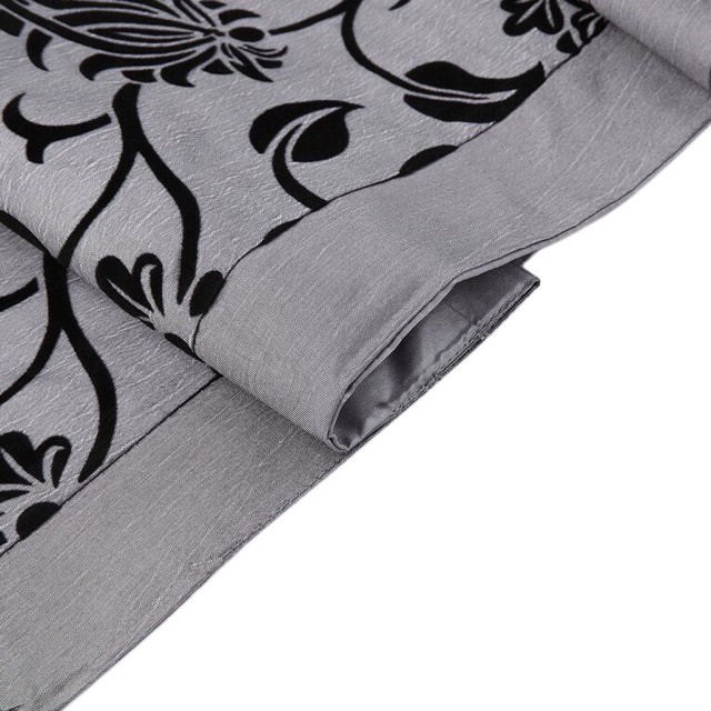 Table Runner - Taplak Meja Panjang - Satin - Grey - 30x200cm