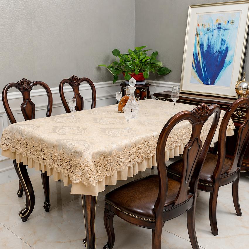 Taplak Meja Makan Premium Ottoman | Table Cloth Premium dengan Renda Mewah
