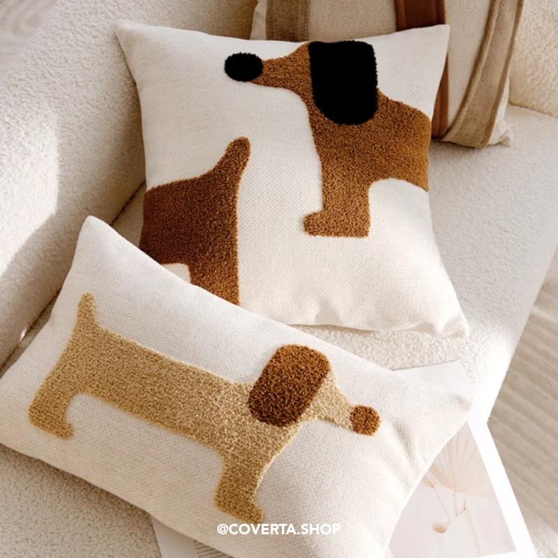 Sarung Bantal Kursi Sofa Premium Doggy Puppy 45x45cm