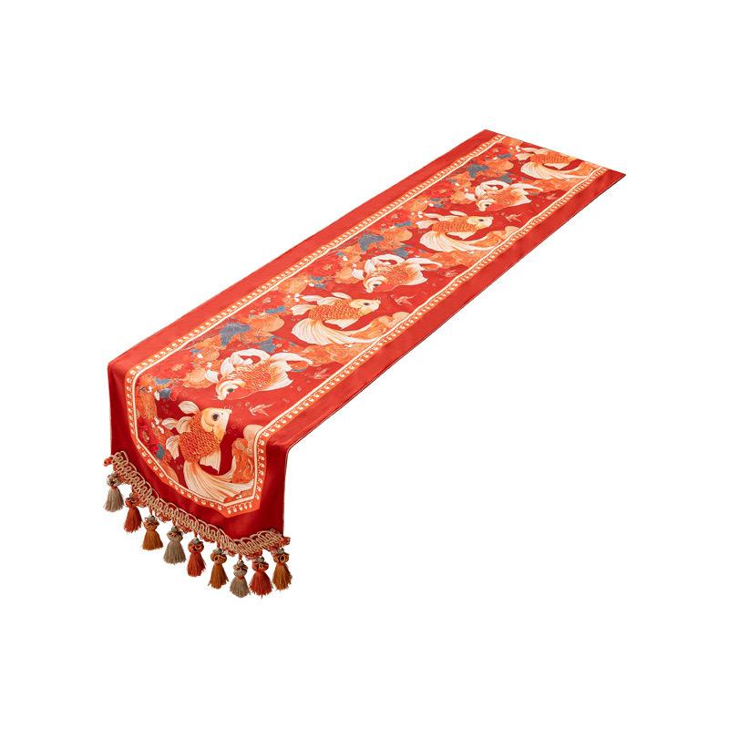 Taplak Meja Imlek Premium Table Runner Series Motif Estetik Dekorasi Rumah Material Premium Tebal Awet Cocok untuk Meja Panjang Makan Tamu
