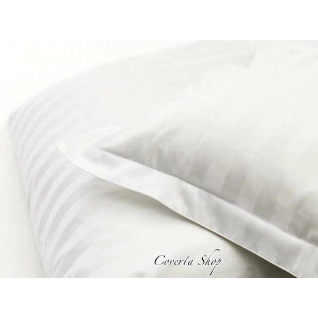 Duvet Hotel Set + Sprei Hotel Dobby Putih Salur / Kotak