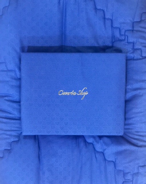 Bed Cover Set Polos Emboss - King Size - 180x200x30cm