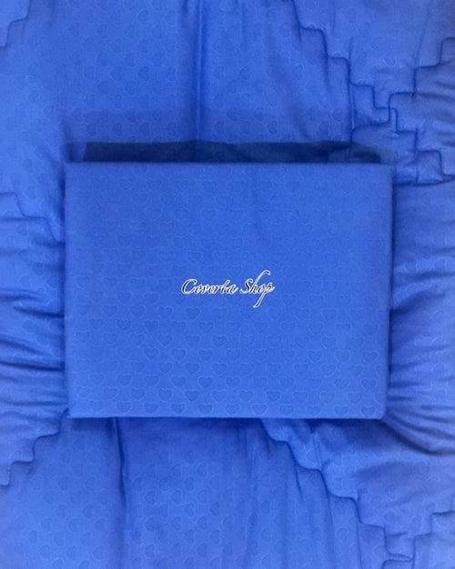 Bed Cover Set Polos Emboss - King Size - 180x200x30cm