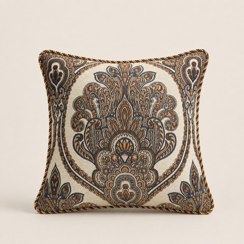 Sarung Bantal Sofa Hurrem | Cushion Cover Premium Klasik Elegan 45x45 cm