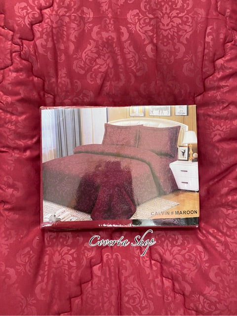 BedCover Set Single Polos Emboss Herme 120x200x30cm
