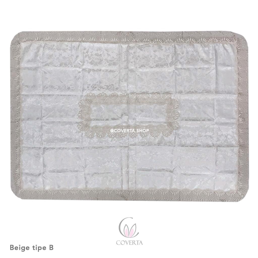 Taplak Meja Makan Bordir Segi 150x220cm (6-8Kursi)