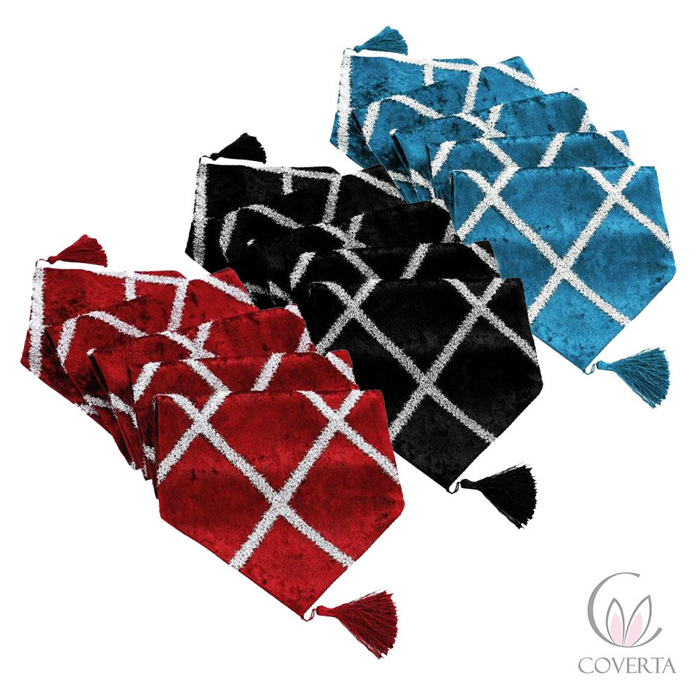 Taplak Meja Modern / Taplak Meja Runner Motif Diamond / Taplak Panjang