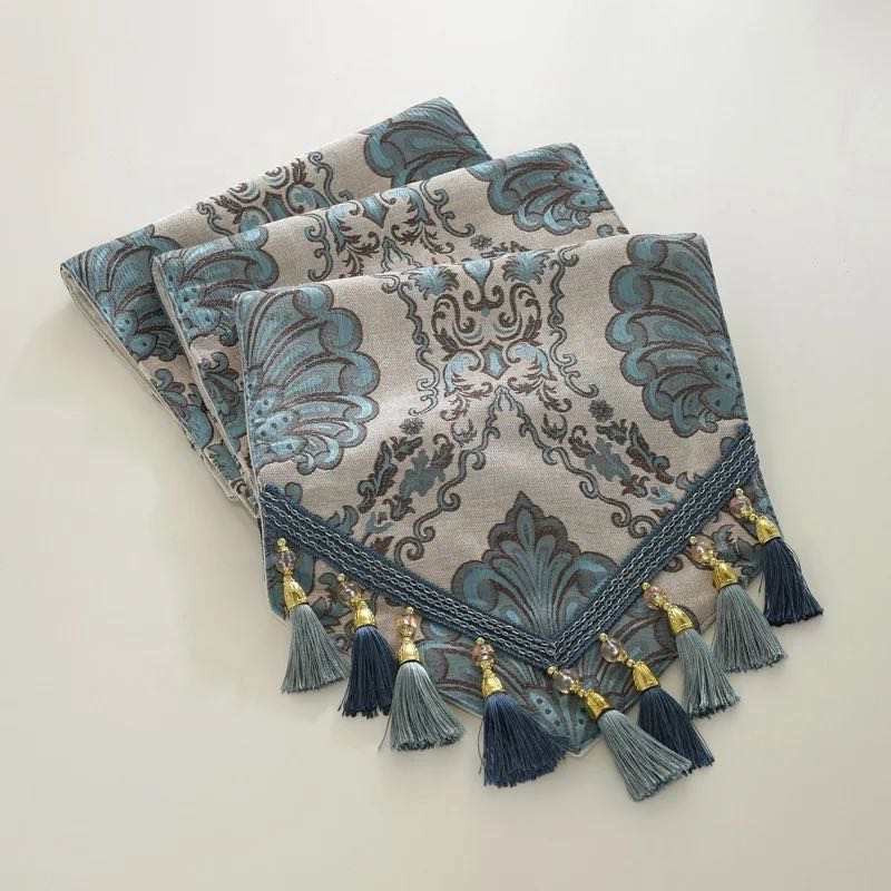 Table Runner Belgi Rumbai Premium / Taplak Meja Tamu Panjang Handmade