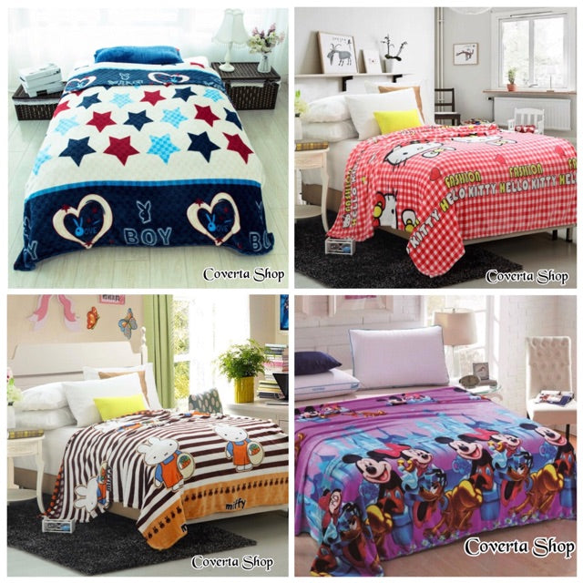 Selimut Bulu Halus Super Soft Dewasa  - Anak 150x200cm
