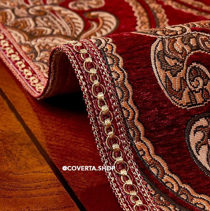 Table Runner Hurrem Premium Motif Klasik - Dekorasi Meja Panjang Elegan