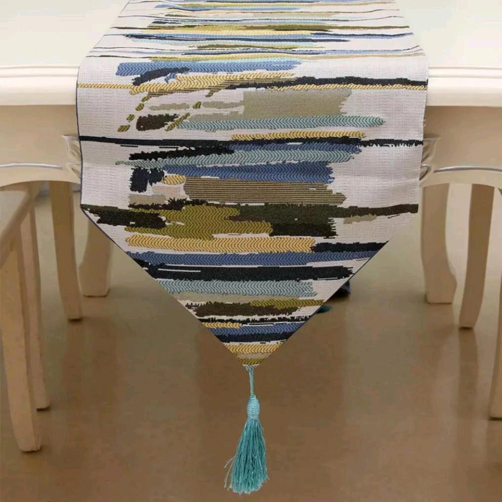 Table Runner / Taplak Meja Tamu Panjang / Taplak Meja Makan Tenun Linen