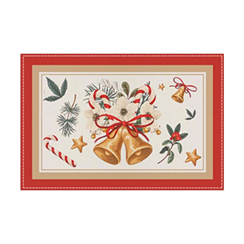 Tatakan Alas Piring Meja Makan Placemat Christmas Motif Nutcracker Dekorasi Natal