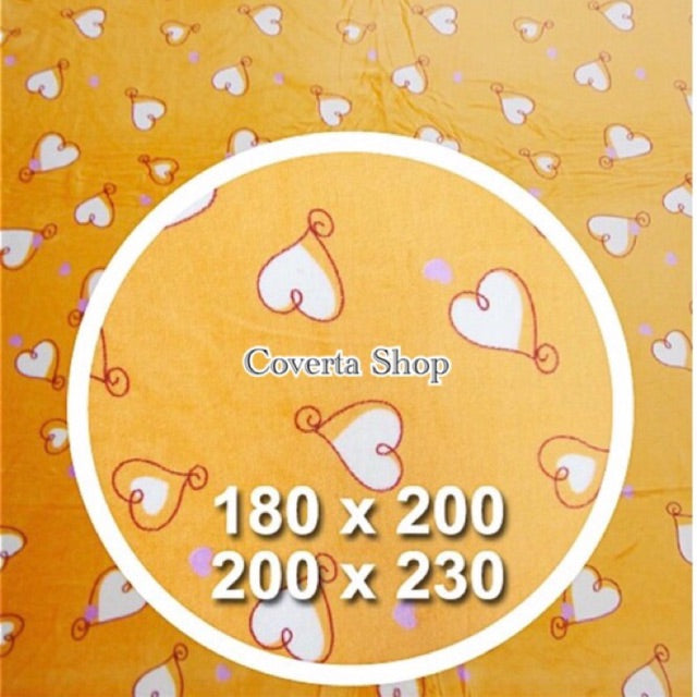 Selimut Dewasa Jumbo Bulu Halus Super Soft Love Orange 200x230cm