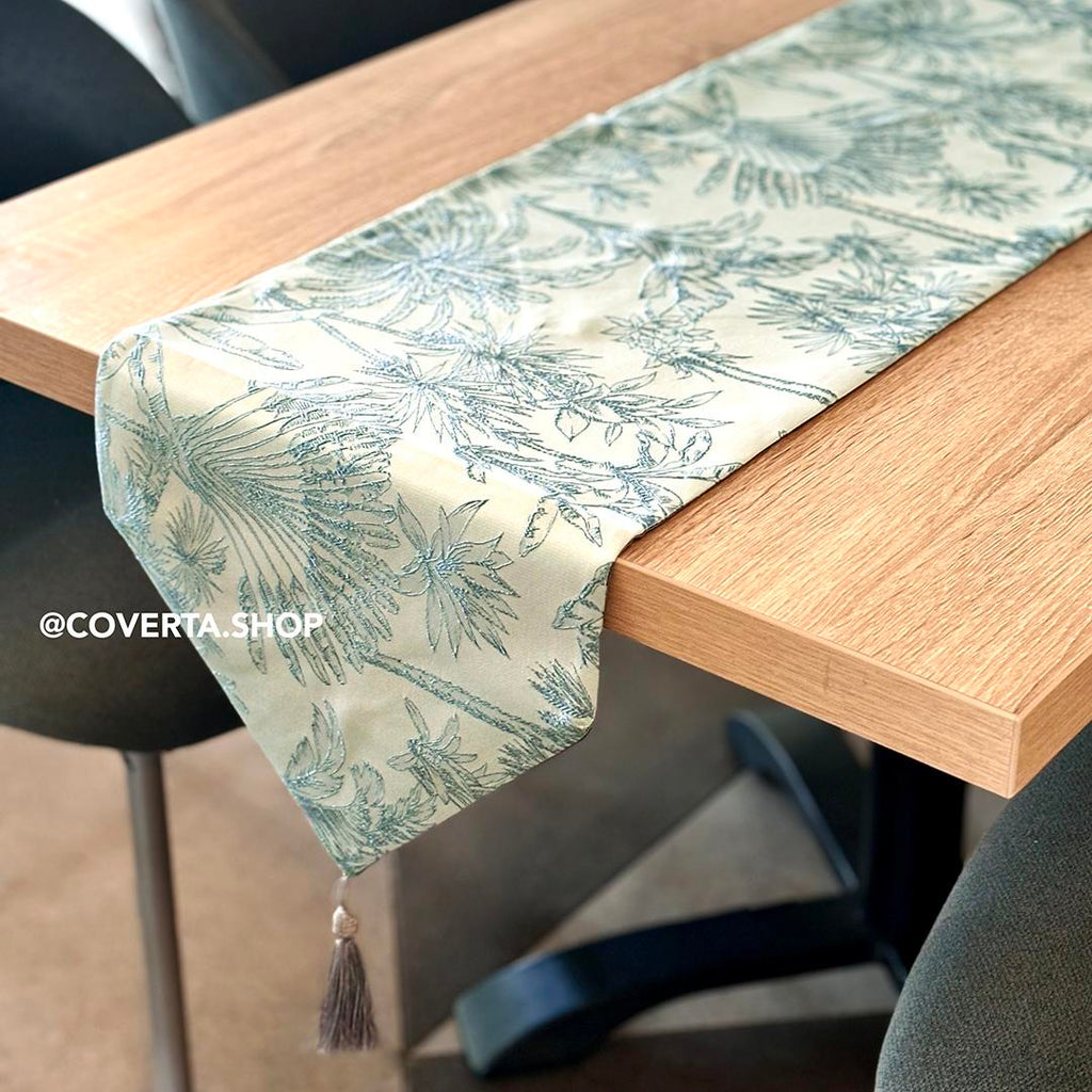 Table Runner DR Vintage - Taplak Meja Makan Estetik Motif Vintage | Alas Meja Tamu Minimalis