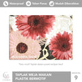 Taplak Meja Makan BULAT / ROUND Motif - Anti Air Waterproof