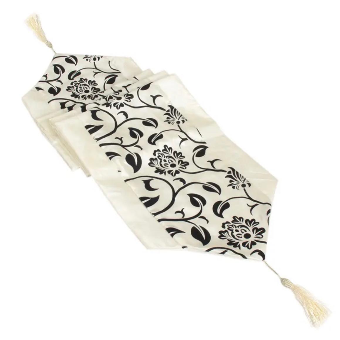 Taplak Meja Aesthetic Ruang Tamu | Table Runner Satin 30x200cm