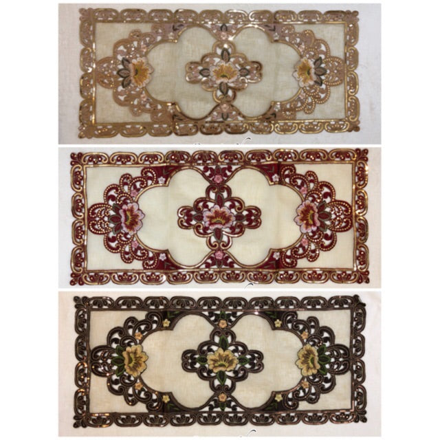 Taplak Meja Tamu Kaca Segi 40x85cm (A YL 12A - 189)