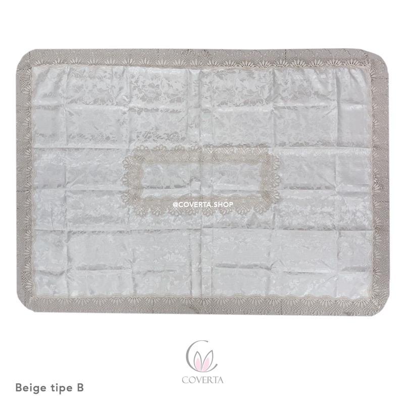 Taplak Meja Makan Bordir Segi 180x300cm (10-12kursi) (Sarung Kursi tidak termasuk)