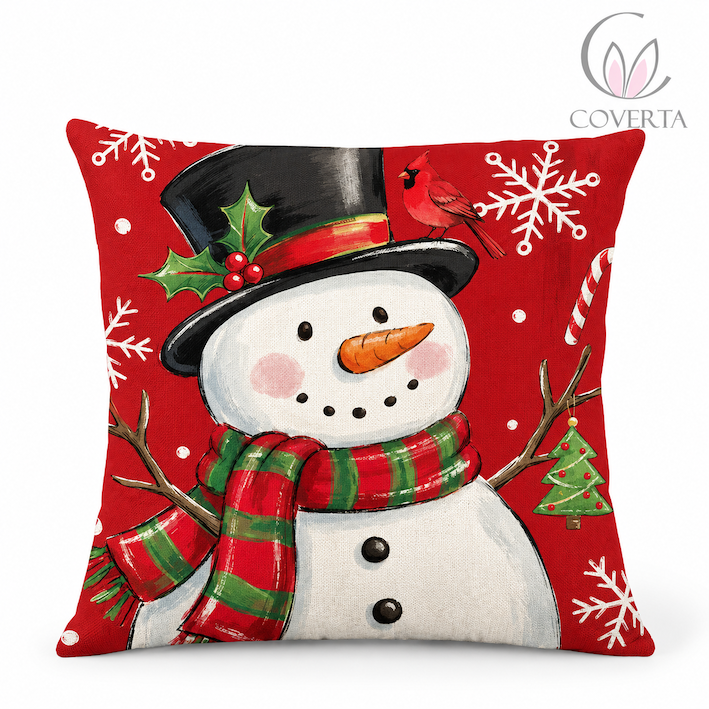 Sarung Bantal Sofa Natal Christmas | Sarung Bantal Hias Dekorasi Natal 45x45cm