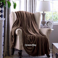 Selimut Polos Bulu Halus COKELAT Kecil - THROW BLANKET  - 130x150cm