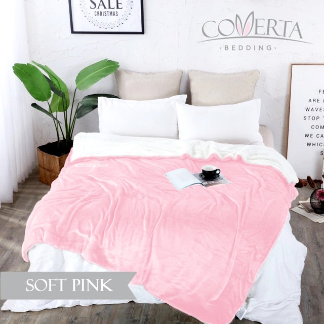 Selimut Polos Tebal Premium Double Ply (2 Layer)