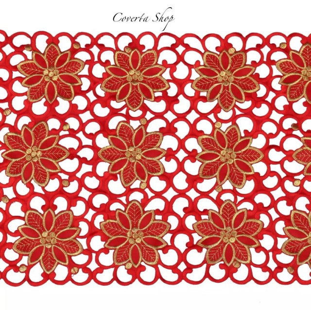 Table Runner - Taplak Meja Panjang - Merah - 40x150cm