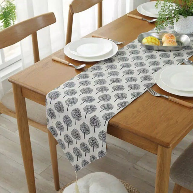 Table Runner - Bed Runner - Taplak Meja - Japan Tree 32x180cm