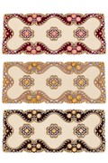 Taplak Meja Tamu Kaca Segi 40x85cm (A 019)