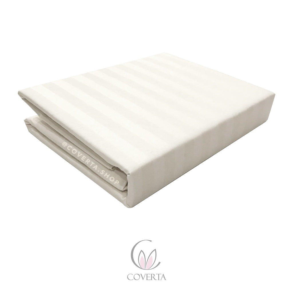 Duvet Hotel Set dan Sprei Hotel Katun Putih Single Bed - 90x200 / 100x200 / 120x200