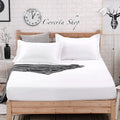 Sprei - Seprei HOTEL Putih Polos Salur / Kotak /Pulir 100/120x200x40cm
