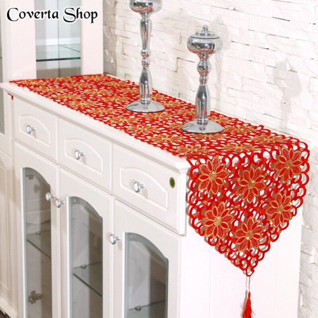 Table Runner Bordir- Taplak Meja Panjang Bordir - Bed Runner
