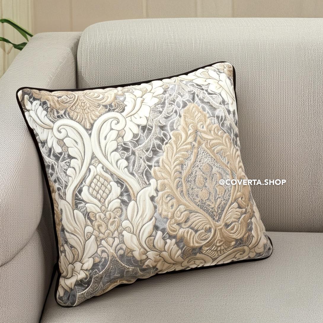 Sarung Bantal Sofa Victorian Mewah - Cover Bantal Dekorasi 45x45cm untuk Ruang Tamu