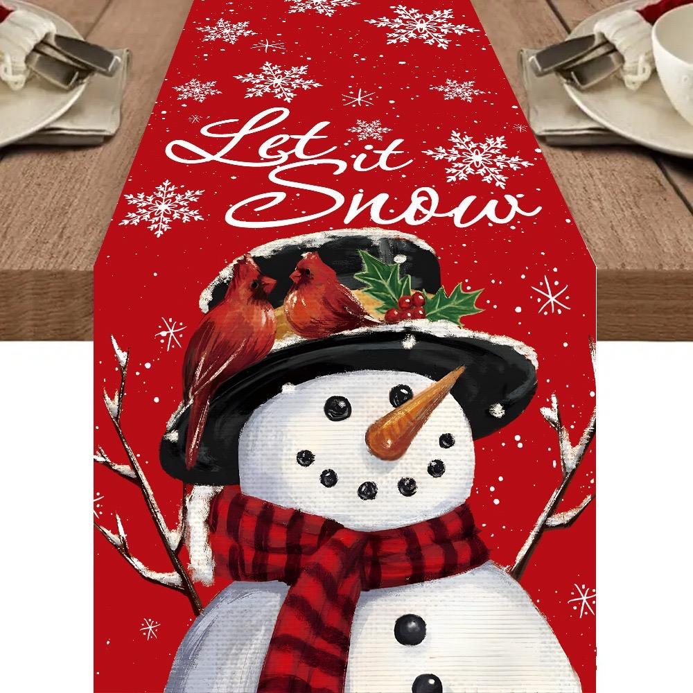 Taplak Meja Natal Printed - Table Runner Christmas