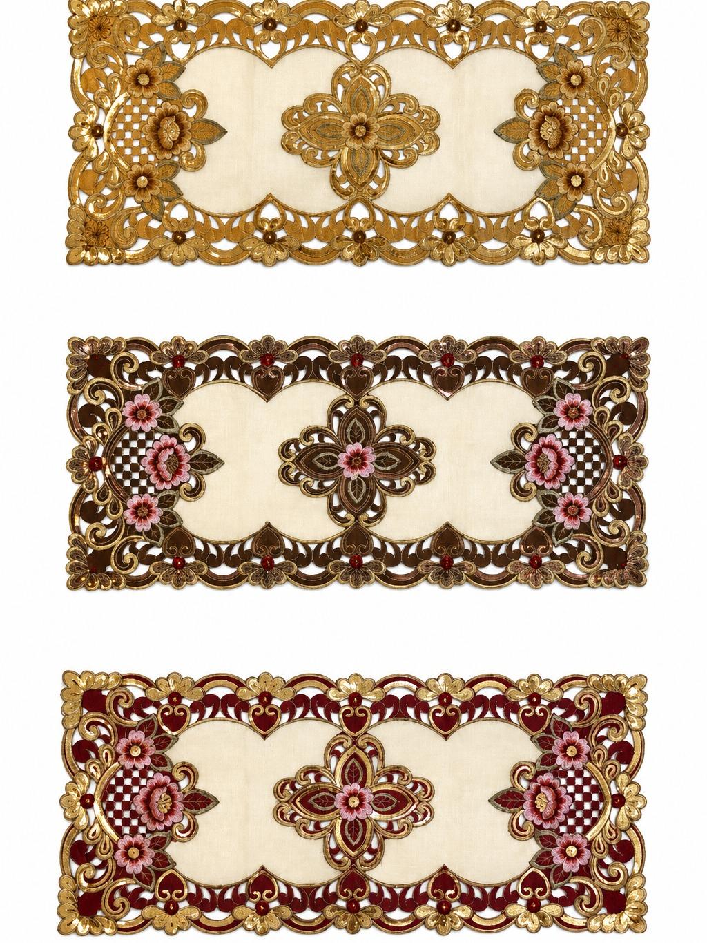 Taplak Meja Tamu Kaca Segi 40x85cm (A YL 121849)