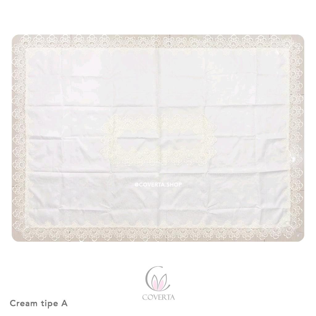 Taplak Meja Makan Bordir Segi 150x220cm (6-8Kursi)