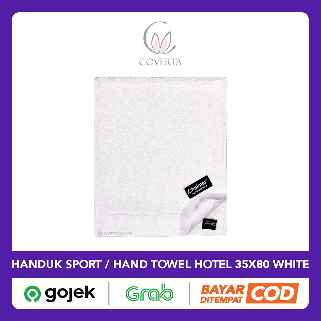 Handuk Olahraga Putih Polos | Hand Towel | Handuk Sport 35x80cm