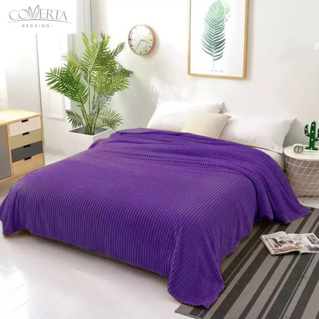 Selimut Tebal Polos Bulu Halus Hotel 200x220cm