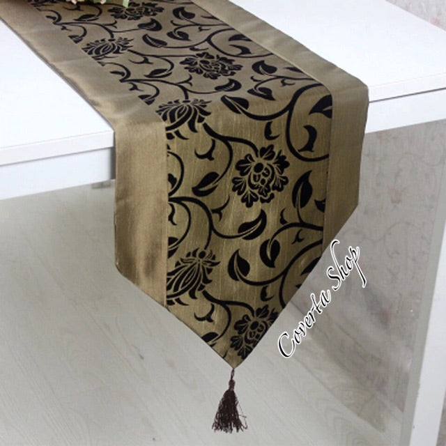 Table Runner - Taplak Meja Panjang - Satin - Champagne - 30x200cm