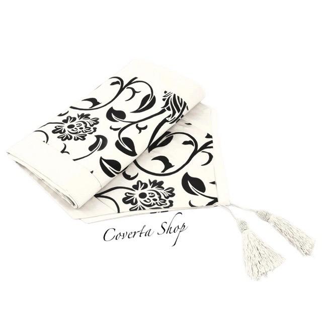 Taplak Meja Aesthetic Ruang Tamu | Table Runner Satin 30x200cm