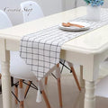 Table Runner - Bed Runner - Taplak Meja - Minimalis Kotak Putih 32x180