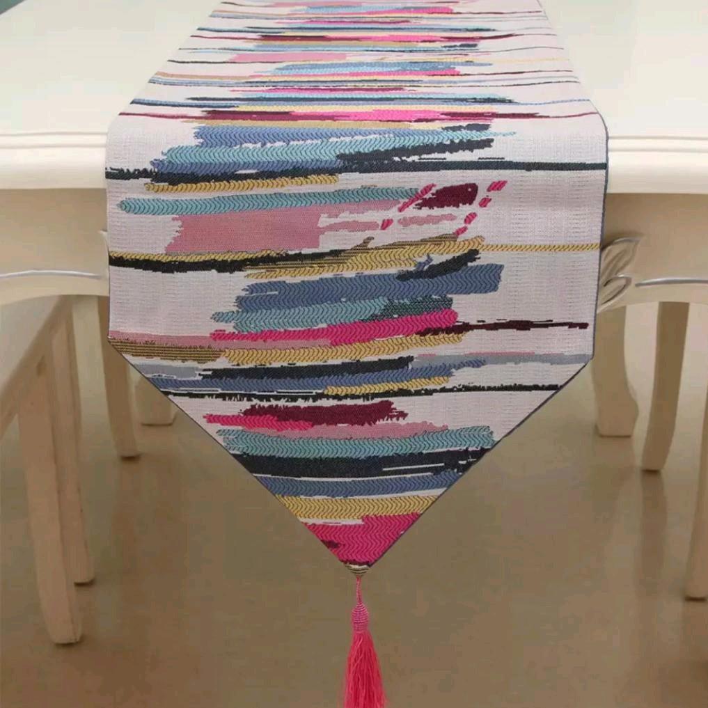 Table Runner / Taplak Meja Tamu Panjang / Taplak Meja Makan Tenun Linen