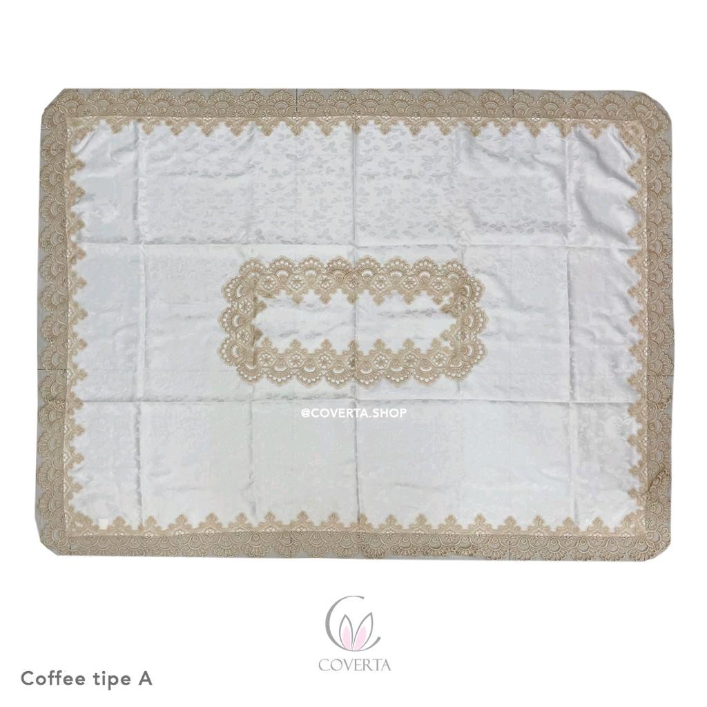Taplak Meja Makan Bordir Segi 150x220cm (6-8Kursi)