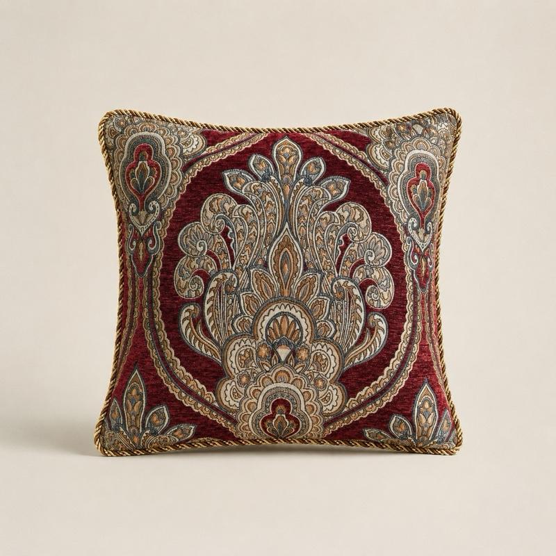 Sarung Bantal Sofa Hurrem | Cushion Cover Premium Klasik Elegan 45x45 cm