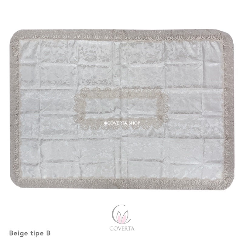 Taplak Meja Makan Bordir Segi 150x220cm (6-8kursi) (Sarung Kursi tidak termasuk)
